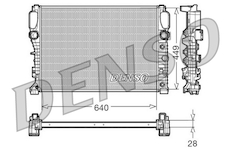 Chladič, chlazení motoru DENSO DRM17091