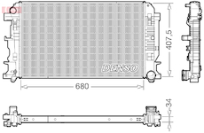 Chladič, chlazení motoru DENSO DRM17117