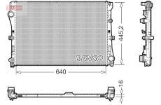 Chladič, chlazení motoru DENSO DRM17118