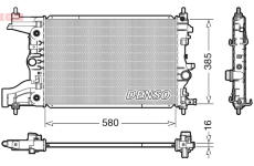 Chladič, chlazení motoru DENSO DRM20005