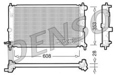 Chladič, chlazení motoru DENSO DRM20027