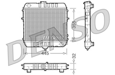 Chladič, chlazení motoru DENSO DRM20072
