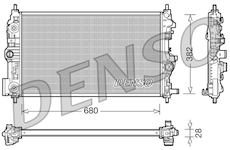 Chladič, chlazení motoru DENSO DRM20079