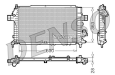 Chladič, chlazení motoru DENSO DRM20104