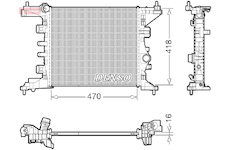 Chladič, chlazení motoru DENSO DRM20121