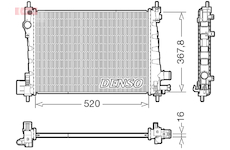 Chladič, chlazení motoru DENSO DRM20127