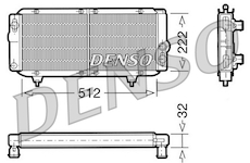 Chladič, chlazení motoru DENSO DRM21001