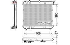 Chladič, chlazení motoru DENSO DRM21024