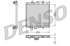 Chladič, chlazení motoru DENSO DRM21025