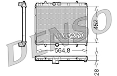 Chladič, chlazení motoru DENSO DRM21057