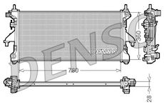 Chladič, chlazení motoru DENSO DRM21101