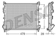 Chladič, chlazení motoru DENSO DRM23016