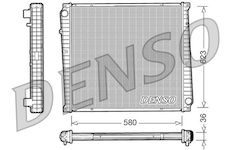 Chladič, chlazení motoru DENSO DRM23017