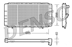 Chladič, chlazení motoru DENSO DRM23021