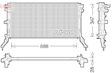 Chladič, chlazení motoru DENSO DRM23039