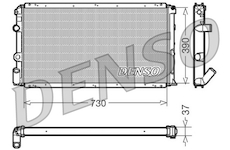 Chladič, chlazení motoru DENSO DRM23091