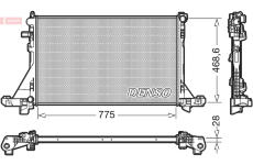 Chladič, chlazení motoru DENSO DRM23093