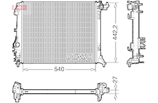Chladič, chlazení motoru DENSO DRM23114