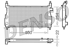 Chladič, chlazení motoru DENSO DRM24003