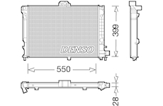 Chladič, chlazení motoru DENSO DRM25010