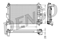 Chladič, chlazení motoru DENSO DRM25013