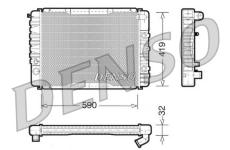 Chladič motora DENSO DRM33003