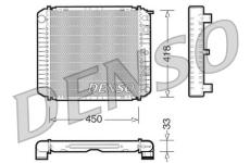 Chladič, chlazení motoru DENSO DRM33005