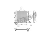 Chladič, chlazení motoru DENSO DRM33020