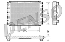 Chladič, chlazení motoru DENSO DRM33030