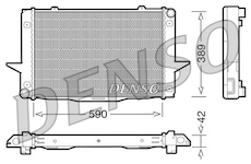 Chladič, chlazení motoru DENSO DRM33043