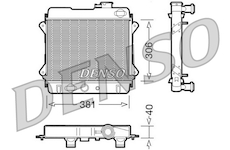 Chladič, chlazení motoru DENSO DRM34001