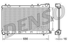 Chladič, chlazení motoru DENSO DRM36003