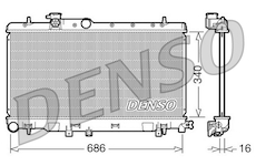 Chladič, chlazení motoru DENSO DRM36006