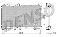 Chladič, chlazení motoru DENSO DRM36007