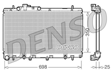 Chladič, chlazení motoru DENSO DRM36011