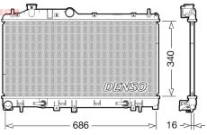 Chladič, chlazení motoru DENSO DRM36024