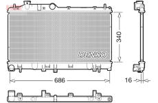 Chladič, chlazení motoru DENSO DRM36025