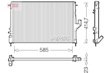 Chladič, chlazení motoru DENSO DRM37001