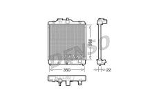 Chladič motora DENSO DRM40003