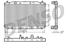 Chladič, chlazení motoru DENSO DRM40006