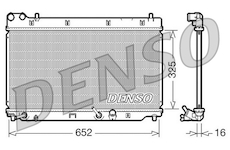 Chladič, chlazení motoru DENSO DRM40014