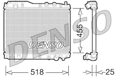 Chladič, chlazení motoru DENSO DRM40027