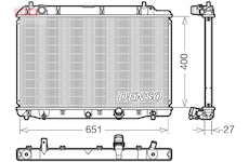 Chladič, chlazení motoru DENSO DRM40036