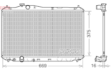 Chladič, chlazení motoru DENSO DRM40042