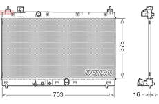 Chladič, chlazení motoru DENSO DRM40045