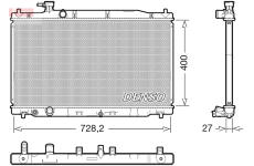 Chladič, chlazení motoru DENSO DRM40050