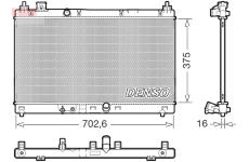 Chladič, chlazení motoru DENSO DRM40057