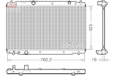 Chladič, chlazení motoru DENSO DRM40107