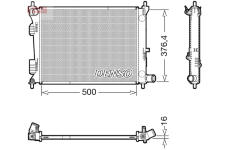 Chladič, chlazení motoru DENSO DRM41017