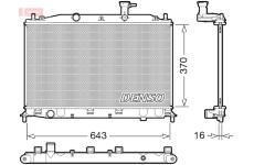 Chladič, chlazení motoru DENSO DRM41026